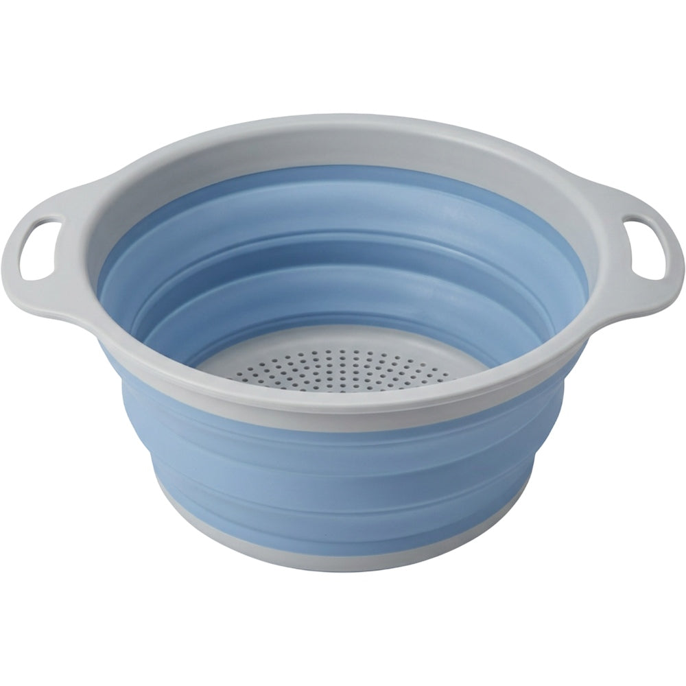 Olyns Collapsible Vegetable Strainer Blue 9 in