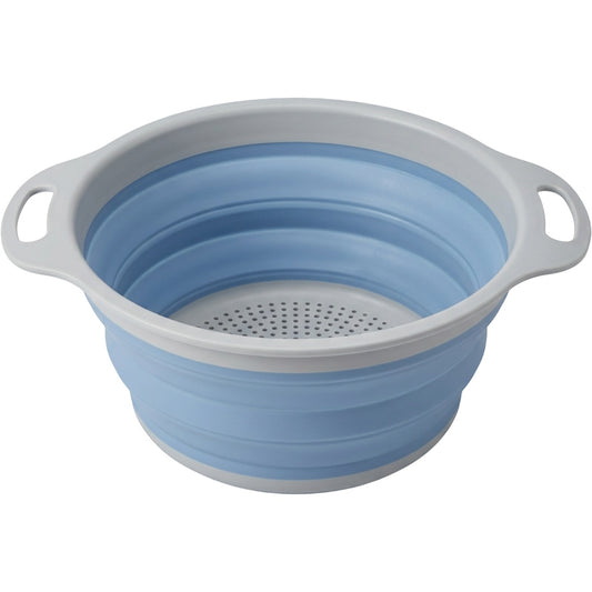 Olyns Collapsible Vegetable Strainer Blue 9 in