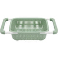 Olyns Over Sink Produce Washing Colander Green 13 in