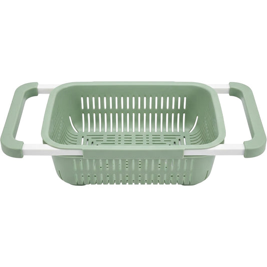 Olyns Over Sink Produce Washing Colander Green 13 in