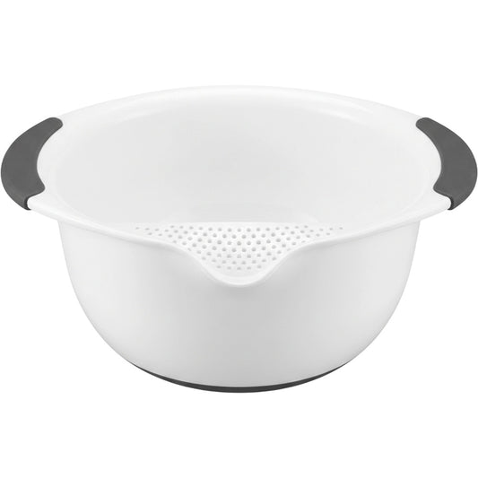 Olyns Pour Spout Produce Rinse Bowl White 2.5 qt